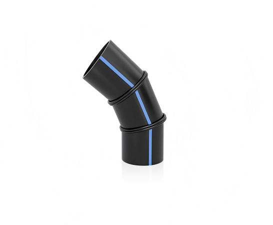 كوع HDPE مقسّم مصنّع 45°
