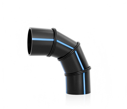 كوع HDPE مقسّم مصنّع 90°