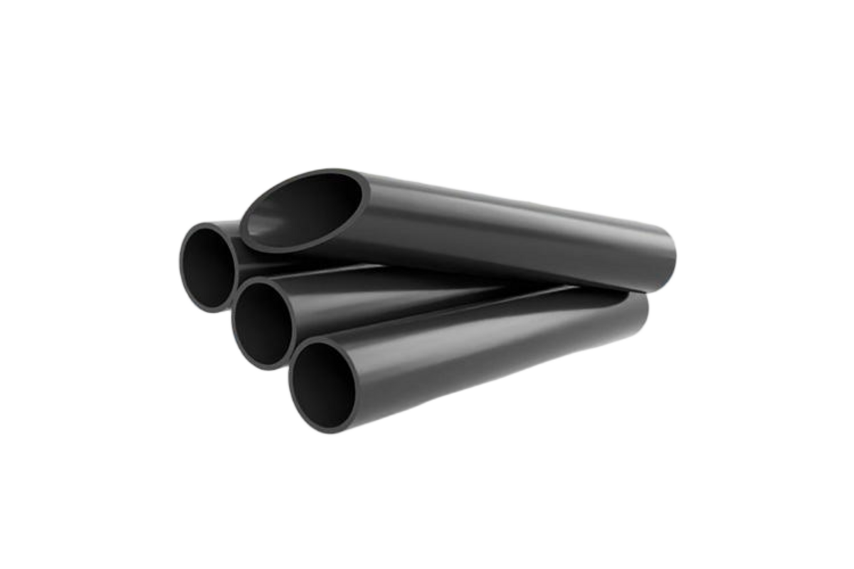 PVC-U industrial pipe. For ambient-temperature process and chemical service, PVC is the cost-effective choice; step up to CPVC when the fluid runs hot.